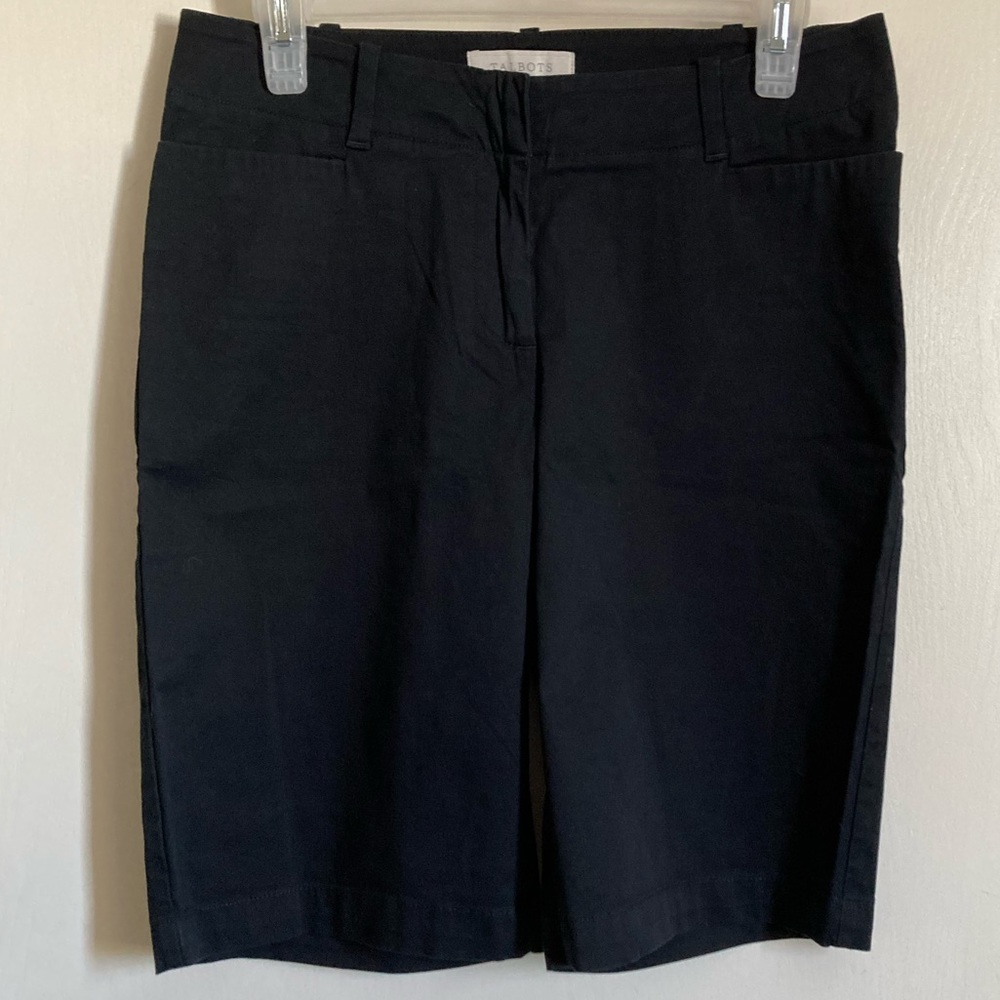 *Talbots Black Golf Tennis Bermuda Shorts #R
